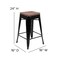 Flash Furniture 24" High Metal Indoor Counter Stool, Black, PK4 4-ET-31320W-24-BK-R-GG - alternate 4